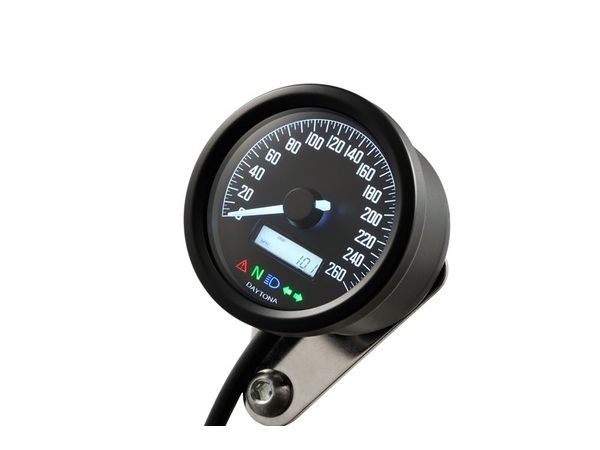 VELONA60 SPEEDOMETER 260 W/INDICATORS, BLACK bilde 1