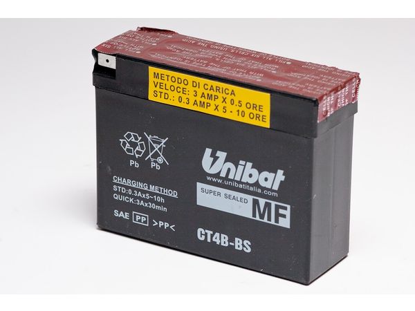 Unibat MF batt med syrebeholder(CT4BBS) bilde 1