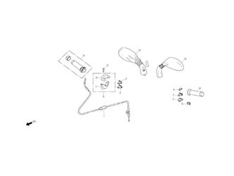 HANDLE LEVER, SWITCH, CABLE 2