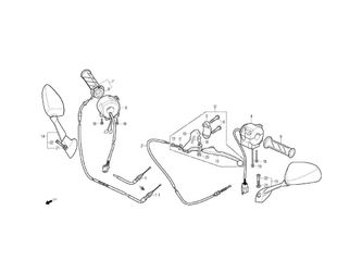 HANDLE LEVER, SWITCH, CABLE