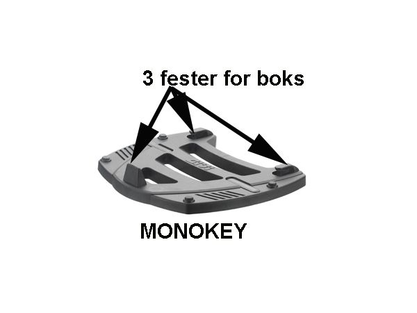 Monorack toppbrett M3 for monokey bilde 2