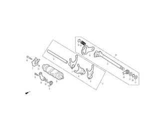 SHIFT DRUM, SHIFT FORK