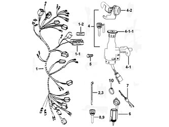 WIRING HARNESS AND LOCK SET