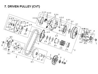 DRIVEN PULLEY (CVT)