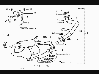 MUFFLER (FOR EURO 2)(FOR NEW HAWK)