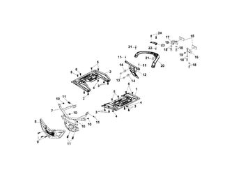 BUMPER, FOOTREST BAR